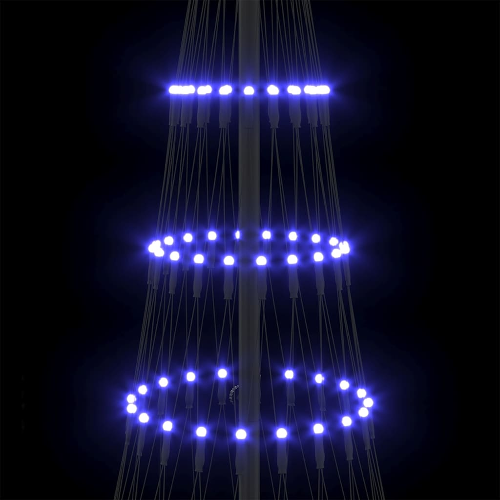 Led Juletre Med 230 Led Blå 71 X 71 X 184.5 Cm Metall