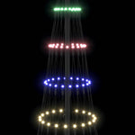 Led Juletre Med 230 Led Flerfarget 71 X 71 X 184.5 Cm Metall