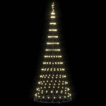 Led Juletre Med 290 Led Varmhvit 100 X 100 X 250 Cm Metall