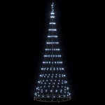 Led Juletre Med 290 Led Kaldhvit 100 X 100 X 250 Cm Metall