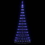 Led Juletre Med 290 Led Blå 100 X 100 X 250 Cm Metall