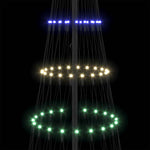 Led Juletre Med 290 Led Flerfarget 100 X 100 X 250 Cm Metall