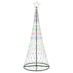 Led Juletre Med 290 Led Flerfarget 100 X 100 X 250 Cm Metall