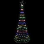 Led Juletre Med 290 Led Flerfarget 100 X 100 X 250 Cm Metall