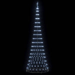 Led Juletre Med Stativ Kaldhvit 100.5 X 100.5 X 302.5 Cm Metall