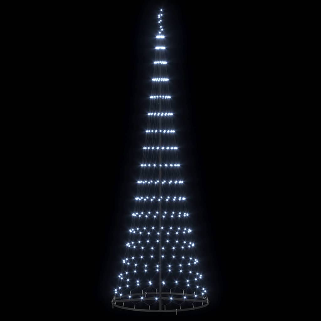Led Juletre Med Stativ Kaldhvit 100.5 X 100.5 X 302.5 Cm Metall