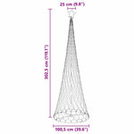 Led Juletre Med Stativ Kaldhvit 100.5 X 100.5 X 302.5 Cm Metall