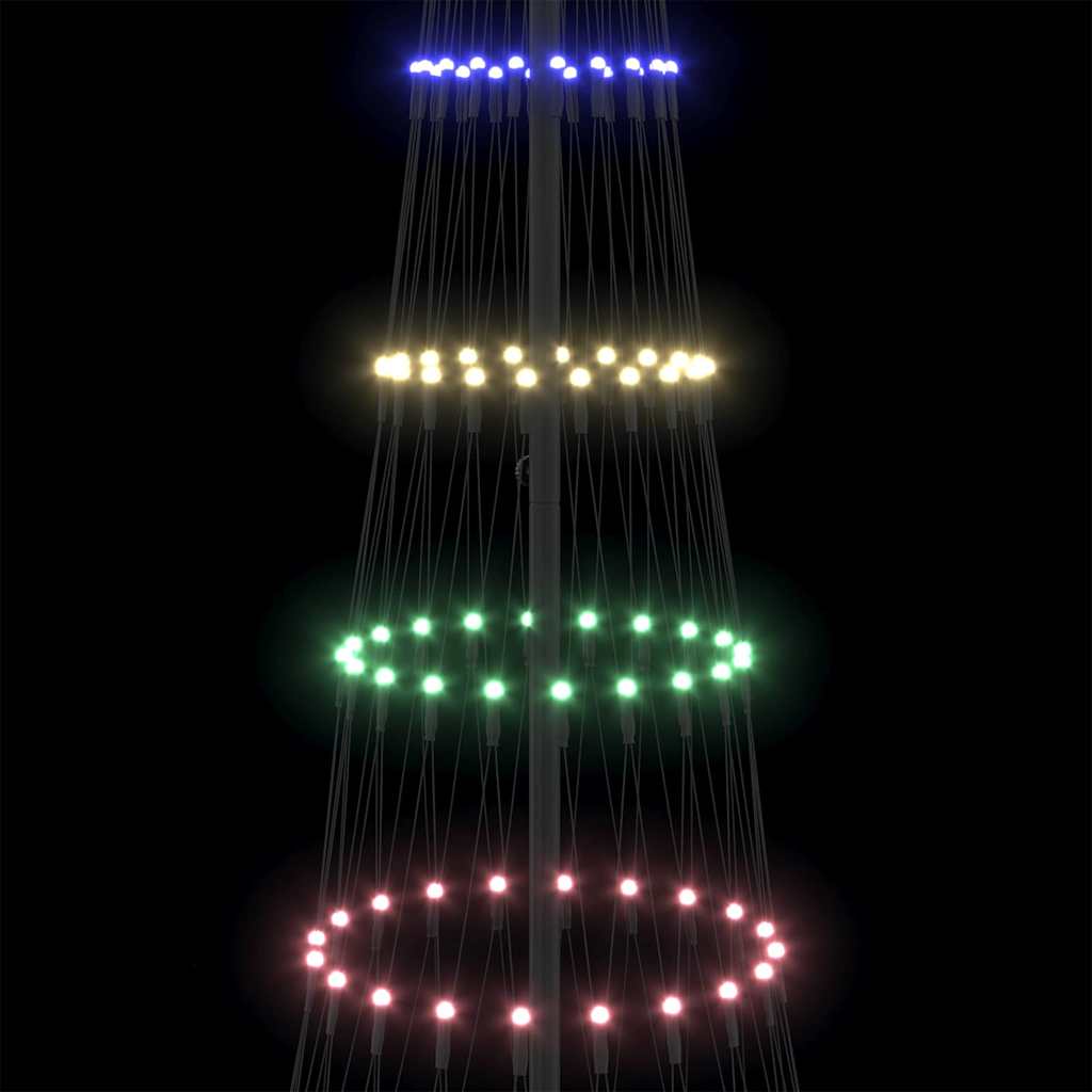 Led Juletre Flerfarget 100.5 X 100.5 X 302.5 Cm Metall