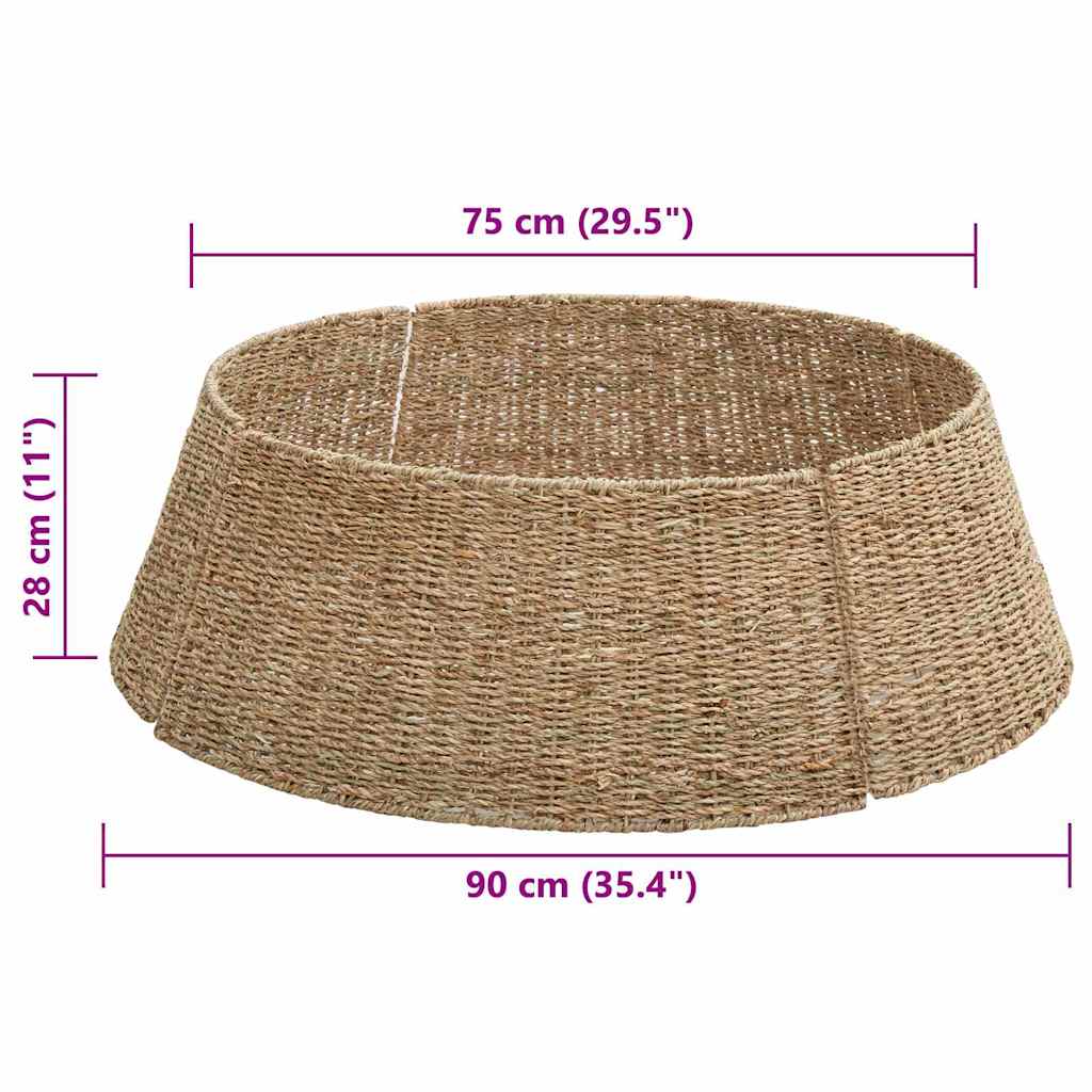 Juletræring Brun 90 X 90 X 28 Cm Sjøgress