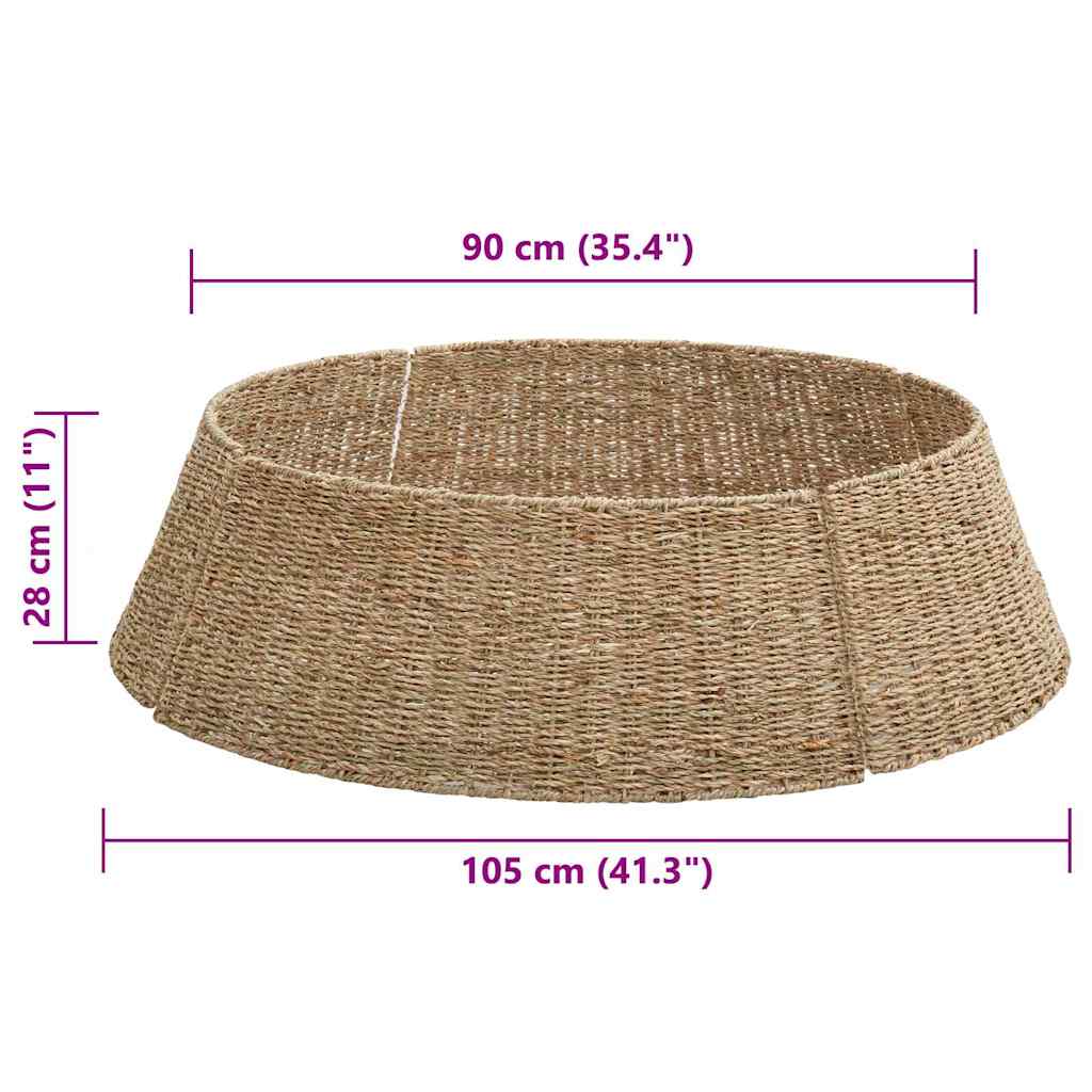 Juletræring Brun 105 X 105 X 28 Cm Sjøgress