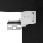 Tv Vegghyllesett Med Led 5 Pcs Svart Eik Konstruert Tre