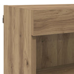 Tv Veggenheter Med Led Med Led 5 Pcs Artisan Eik Konstruert Tre