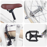 Barnesykkel 20 Tommer For 6-11 År Gammel Hvit