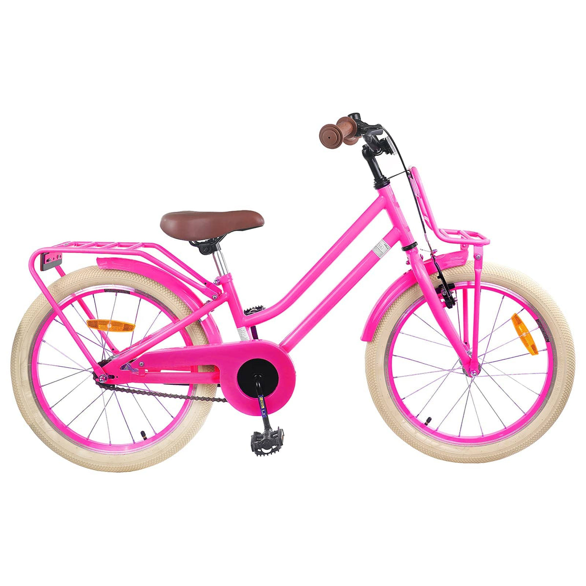 Barnesykkel 18 Tommer For 5-7 År Gammel Mørk Rosa