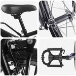 Barnesykkel 20 Tommer For 6-11 År Gammel Svart