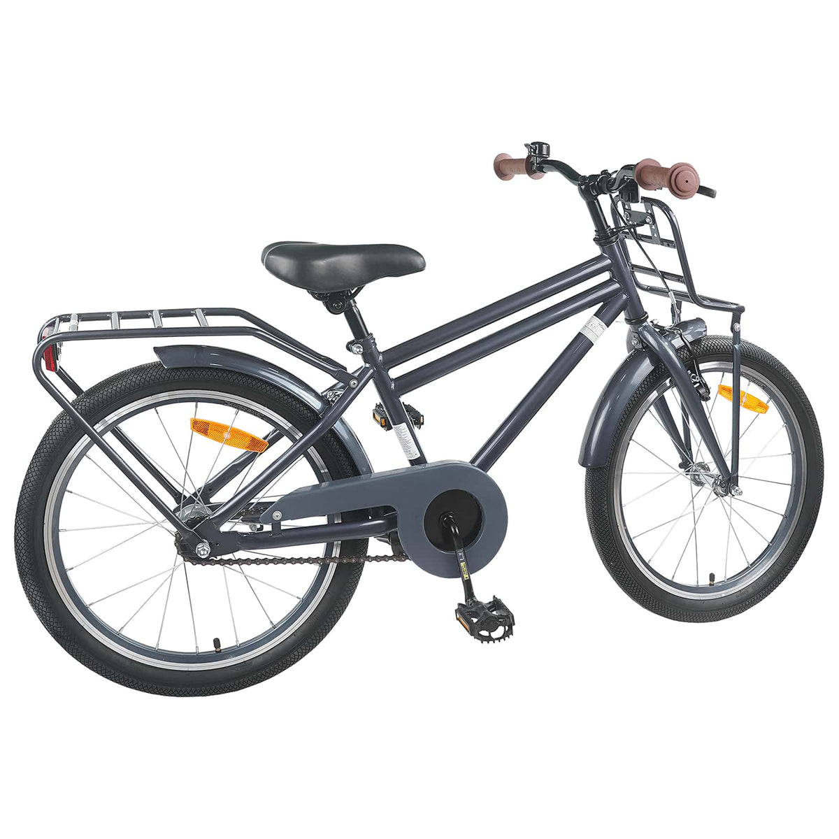 Barnesykkel 22 Tommer For 7-12 År Gammel Mørkegrå