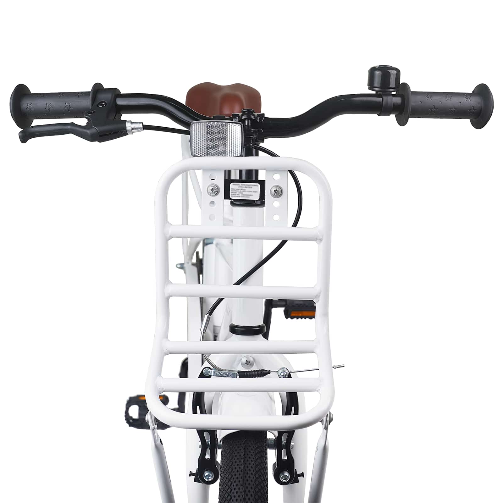 Barnesykkel 20 Tommer For 6-11 År Gammel Hvit