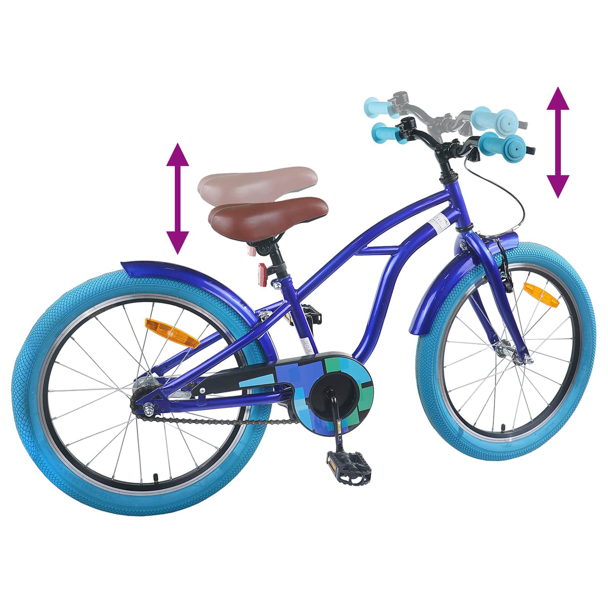 Barnesykkel 20 Tommer For 6-11 År Gammel Mørkeblå