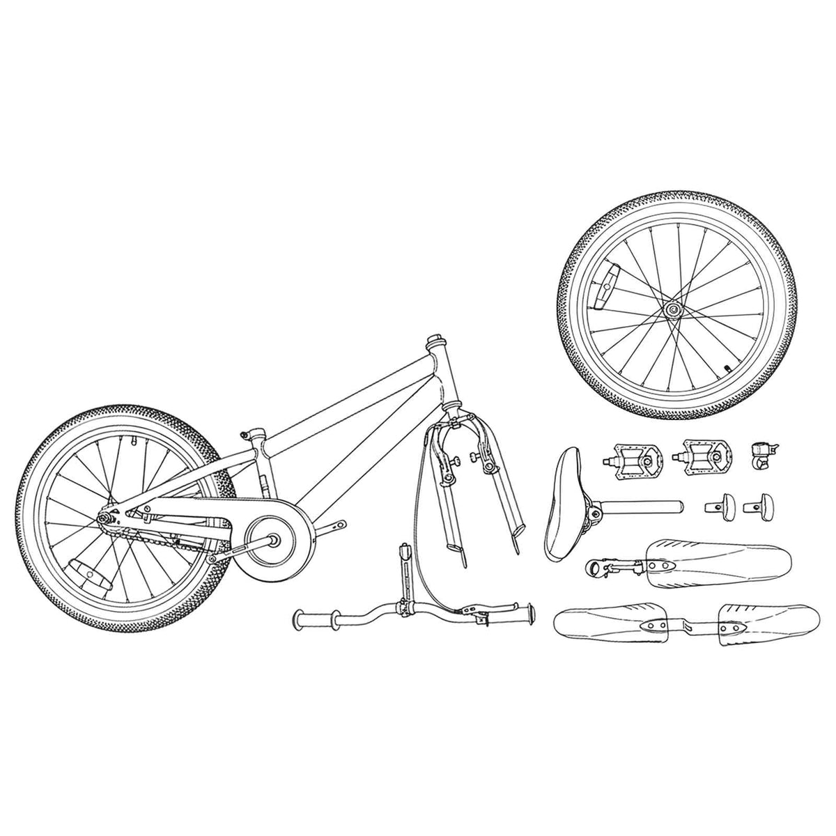 Barnesykkel 20 Tommer 6-Speed For 6-11 År Gammel Svart