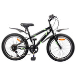 Barnesykkel 20 Tommer 6-Speed For 6-11 År Gammel Svart