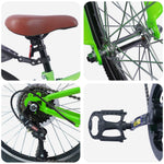 Barnesykkel 20 Tommer 6-Speed For 6-11 År Gammel Grønn