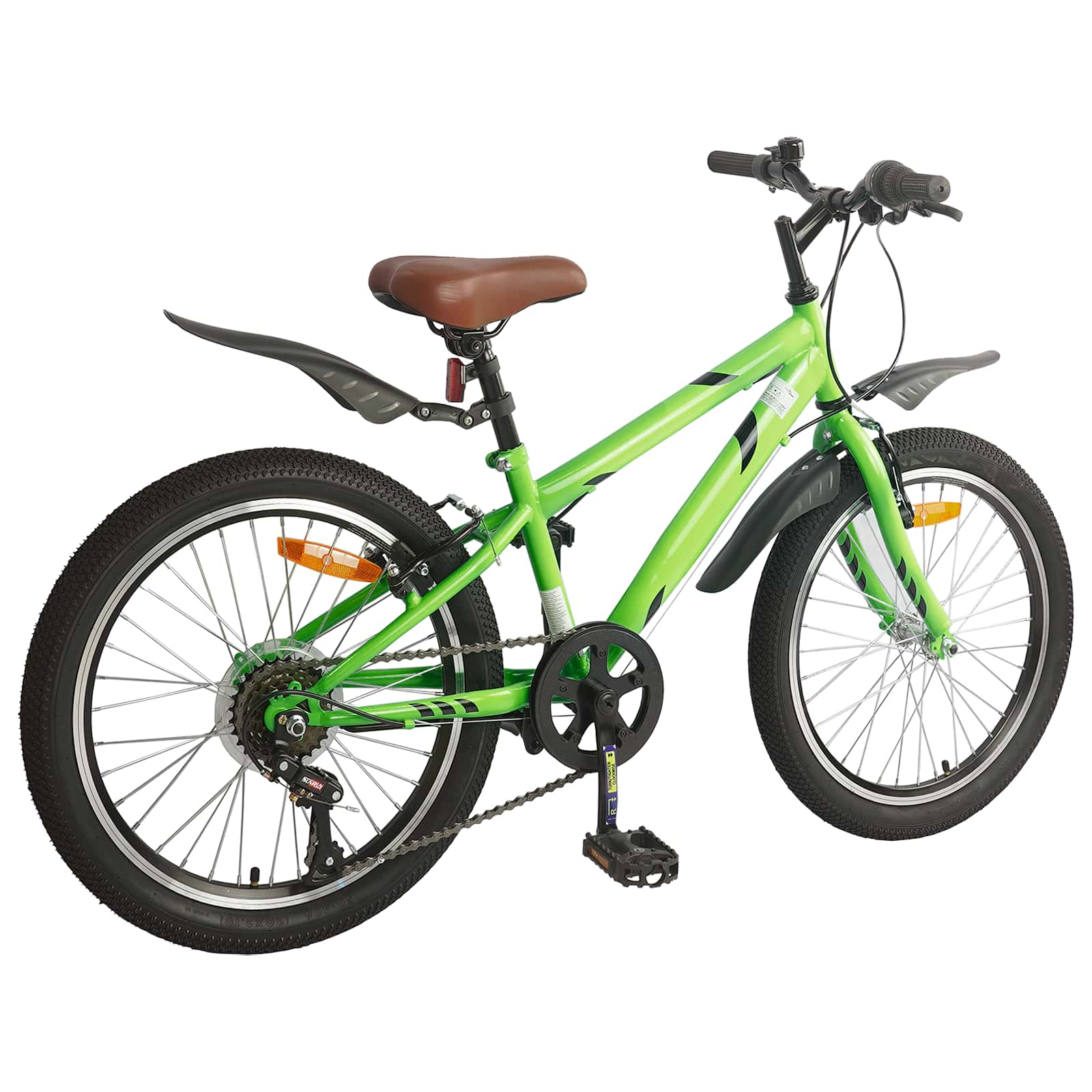 Barnesykkel 20 Tommer 6-Speed For 6-11 År Gammel Grønn