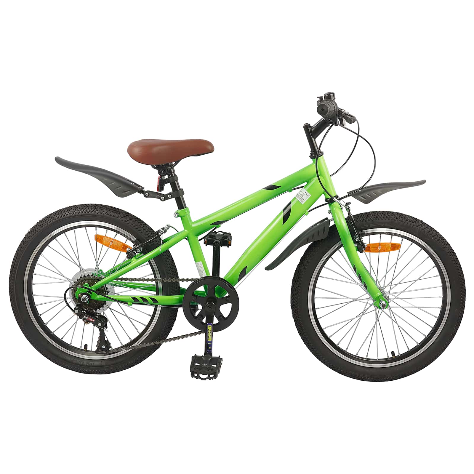 Barnesykkel 20 Tommer 6-Speed For 6-11 År Gammel Grønn