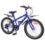 Barnesykkel 20 Tommer 6-Speed For 6-11 År Gammel Mørkeblå