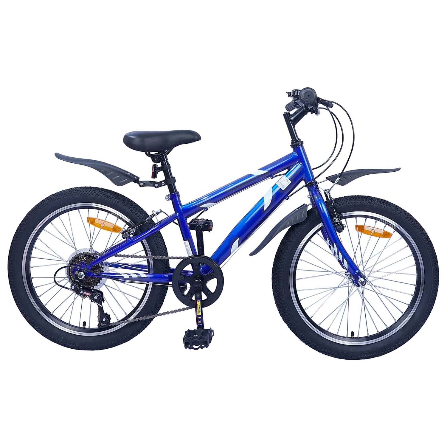 Barnesykkel 20 Tommer 6-Speed For 6-11 År Gammel Mørkeblå