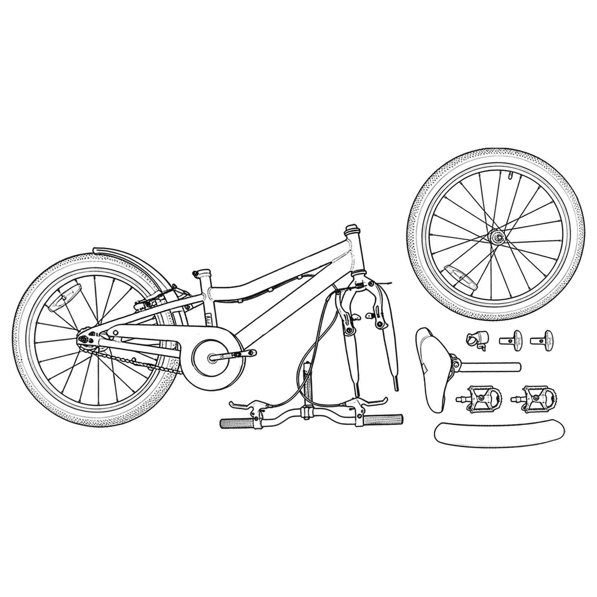 Barnesykkel 18 Tommer For 5-7 År Gammel Rosa