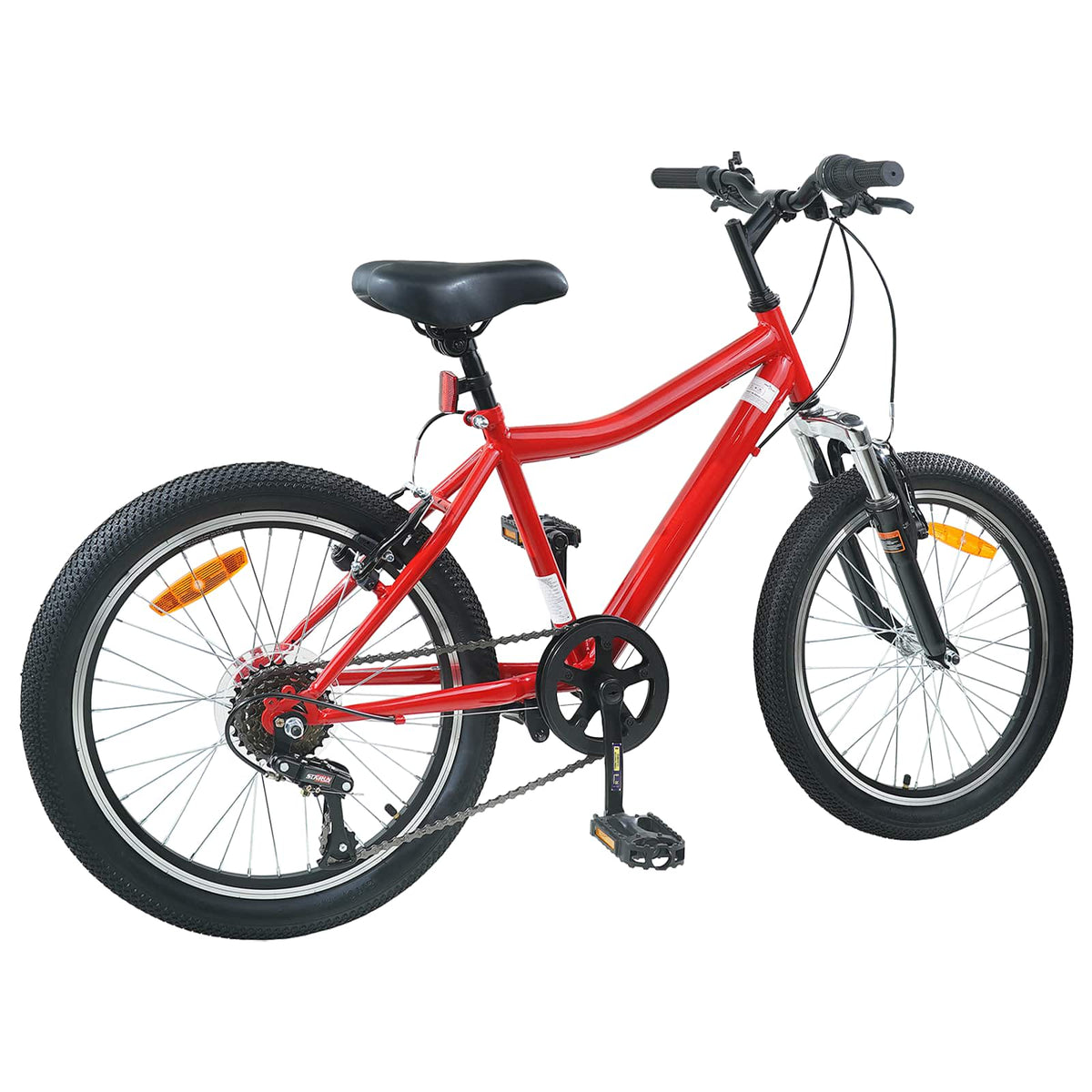 Barnesykkel 20 Tommer 6-Speed For 6-11 År Gammel Rød