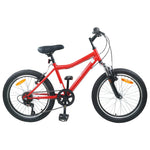 Barnesykkel 20 Tommer 6-Speed For 6-11 År Gammel Rød