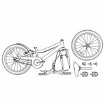 Barnesykkel 20 Tommer 6-Speed For 6-11 År Gammel Mørkeblå