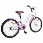 Barnesykkel 18 Tommer For 5-7 År Gammel Hvit