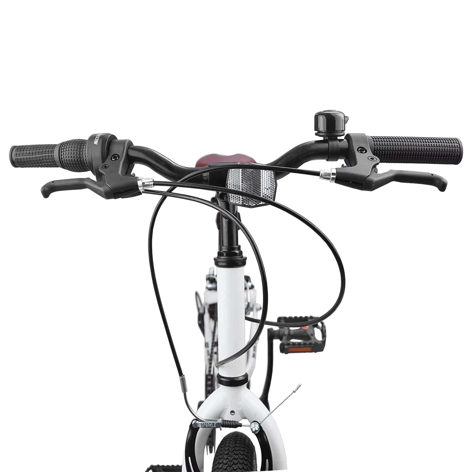 Terrengsykkel 20 Tommer 6-Speed For 5-8 År Gamle Hvit
