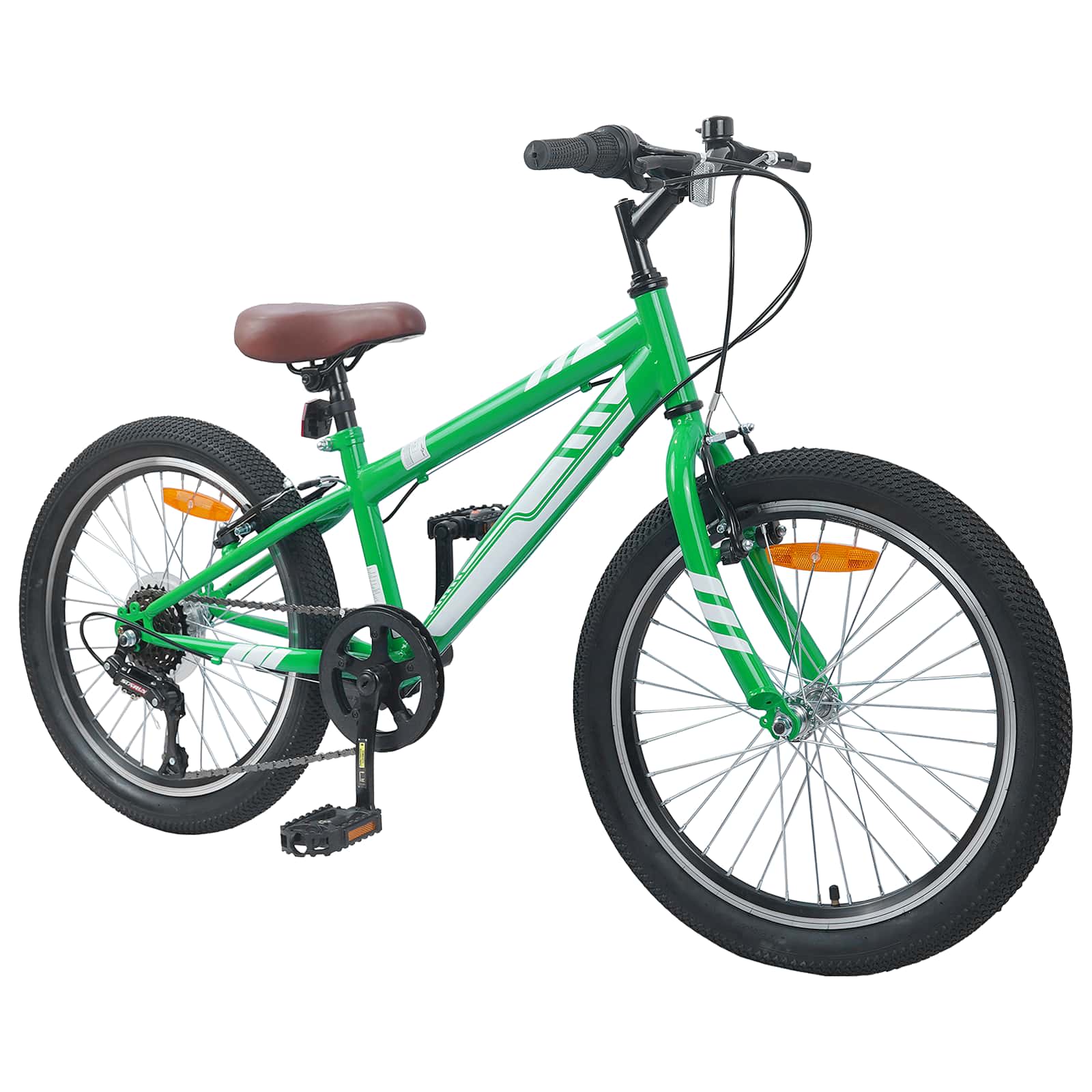 Terrengsykkel 20 Tommer 6-Speed For 5-8 År Gamle Grønn