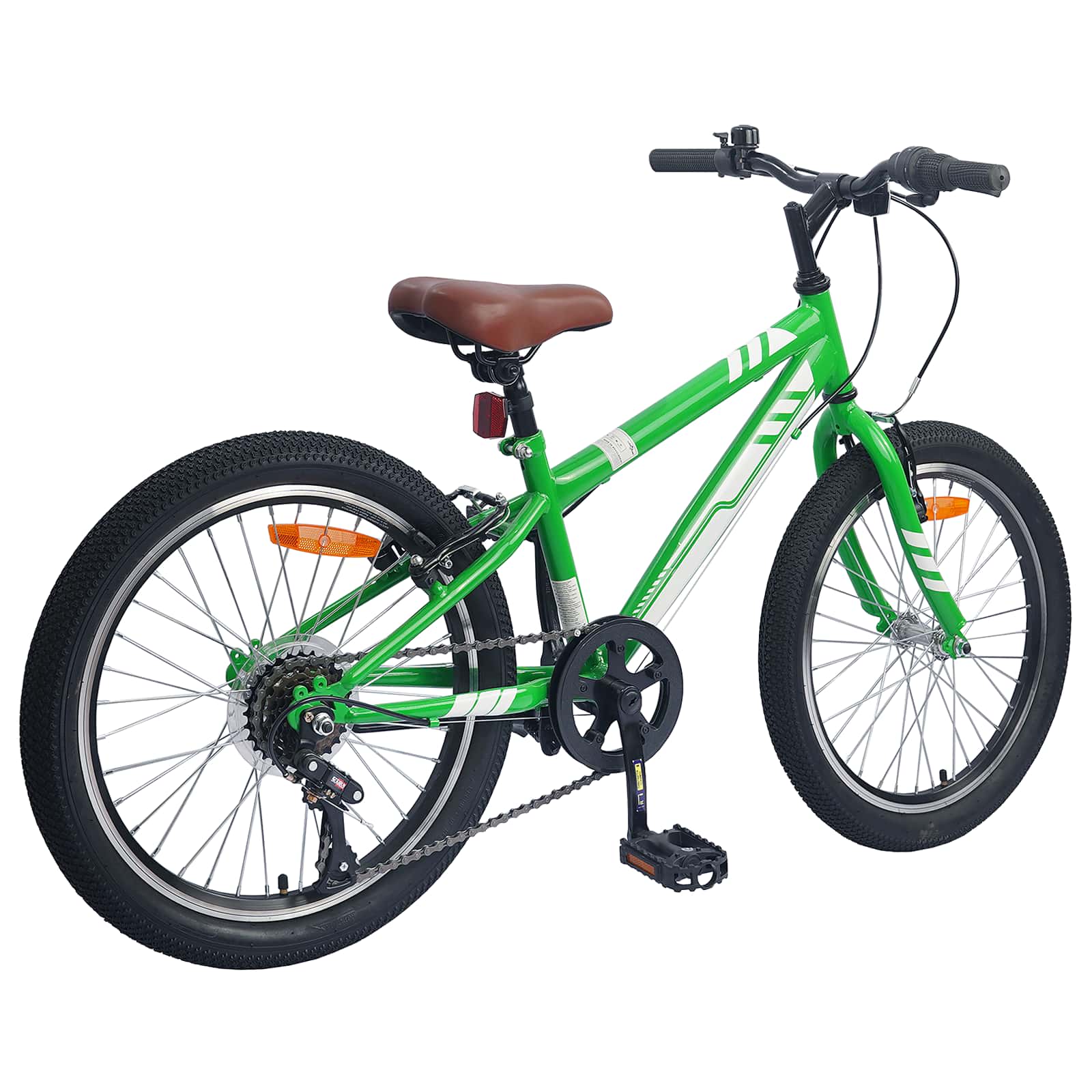Terrengsykkel 20 Tommer 6-Speed For 5-8 År Gamle Grønn