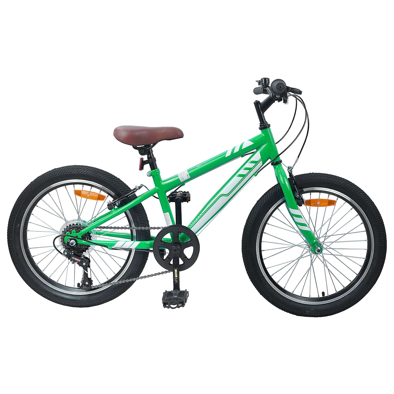 Terrengsykkel 20 Tommer 6-Speed For 5-8 År Gamle Grønn