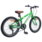 Terrengsykkel 24 Tommer 6-Speed For 8-12 År Gamle Grønn