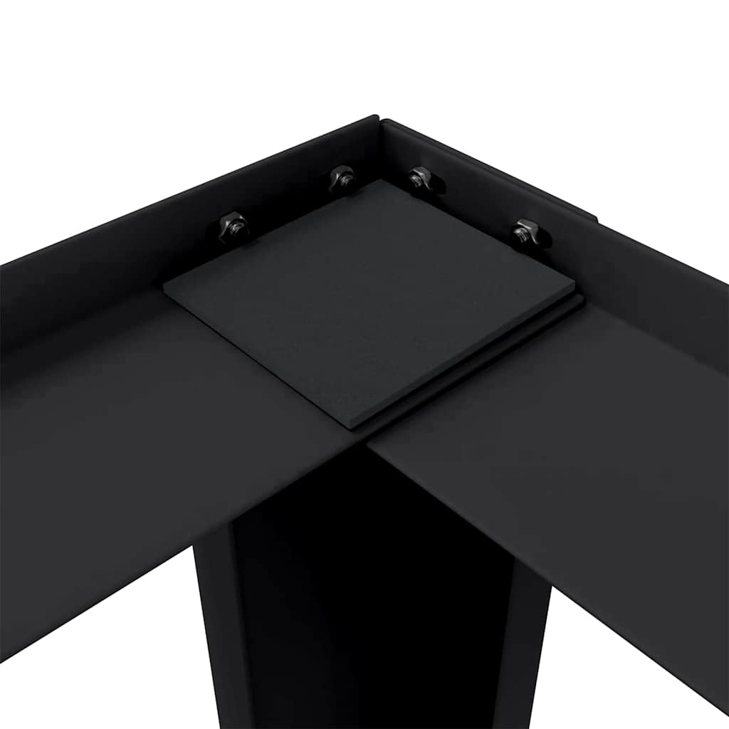 Vaskemaskin Pedestal 2 Pcs Svart 127 X 54,5 X 32,5 Cm Stål