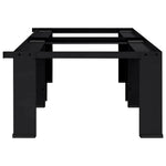 Vaskemaskin Pedestal 2 Pcs Svart 127 X 54,5 X 32,5 Cm Stål