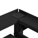 Vaskemaskin Pedestal 2 Pcs Svart 120 X 56 X 52 Cm Stål
