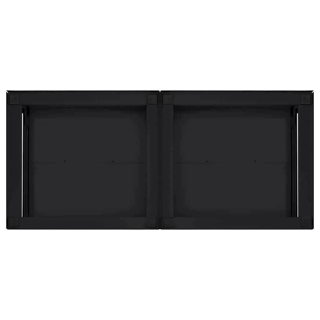 Vaskemaskin Pedestal 2 Pcs Svart 120 X 56 X 52 Cm Stål