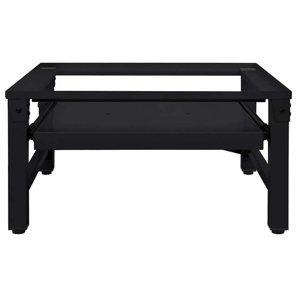 Vaskemaskin Pedestal Svart 62 X 60,5 X 32,5 Cm Stål