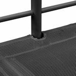 Barneseng Med Sklie Svart Og Anthracite 74,5 X 190 Cm