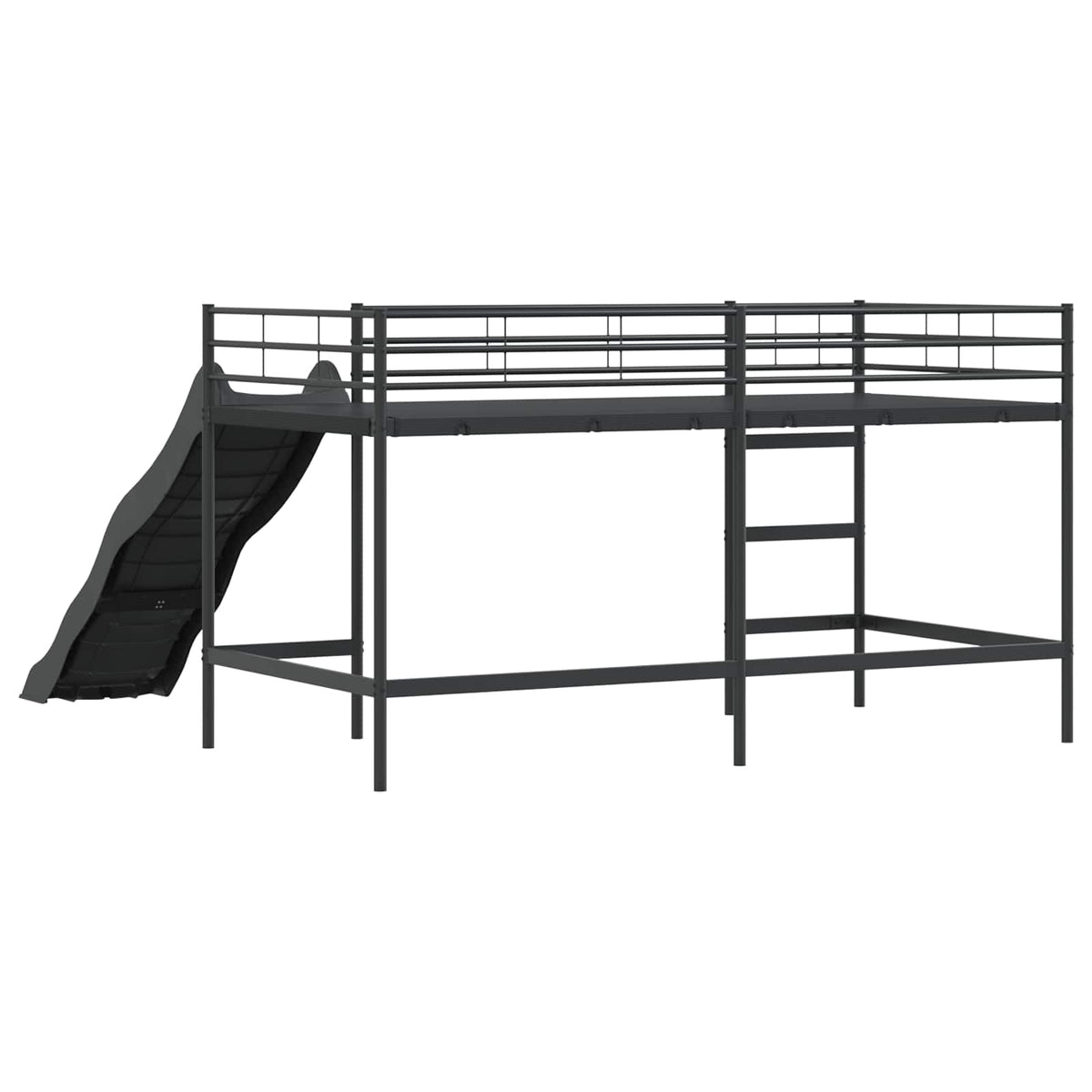 Barneseng Med Sklie Svart Og Anthracite 80 X 200 Cm