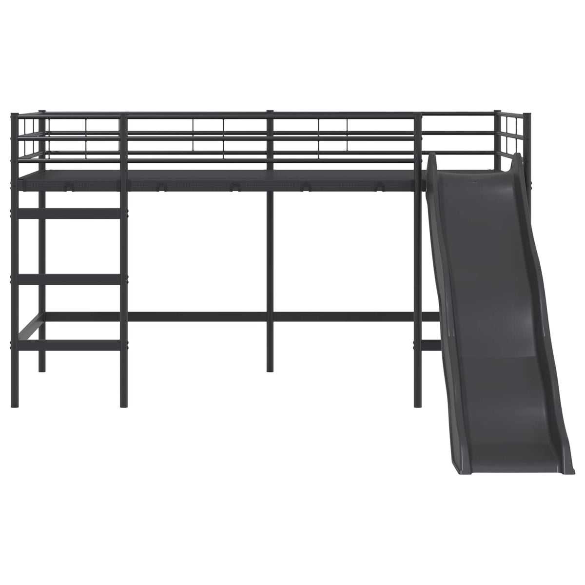 Barneseng Med Sklie Svart Og Anthracite 80 X 200 Cm