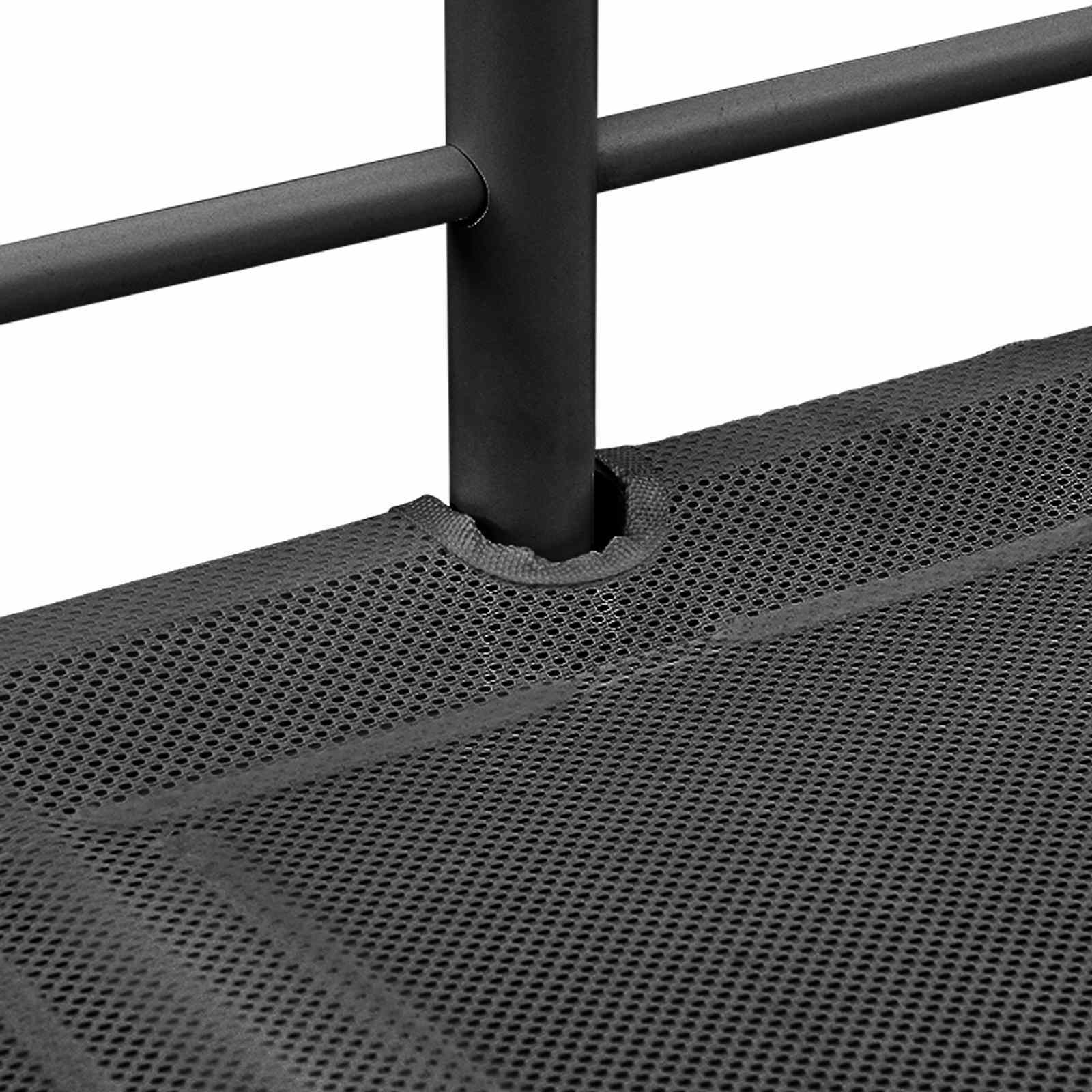 Barneseng Med Sklie Svart Og Anthracite 100 X 190 Cm