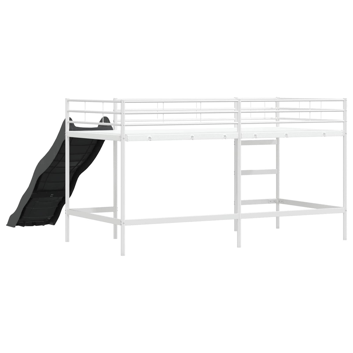 Barneseng Med Sklie Hvit Og Antrasitt 80 X 200 Cm