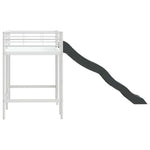 Barneseng Med Sklie Hvit Og Antrasitt 90 X 190 Cm